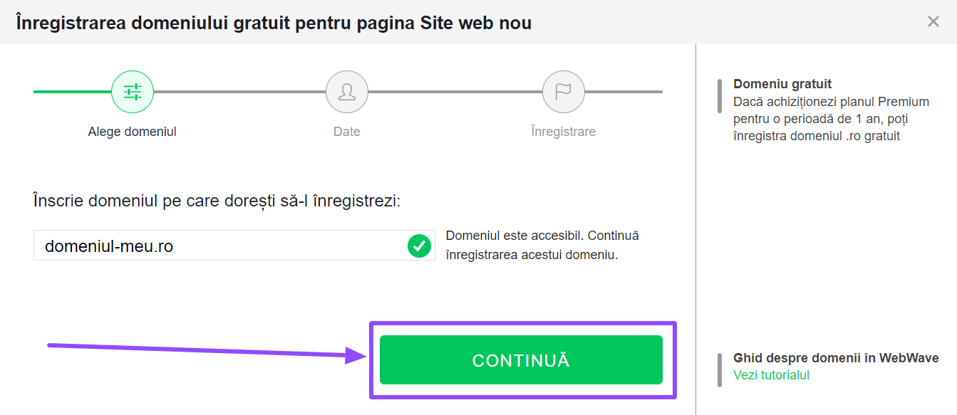 Verifică disponibilitatea domeniului Verifică disponibilitatea domeniului